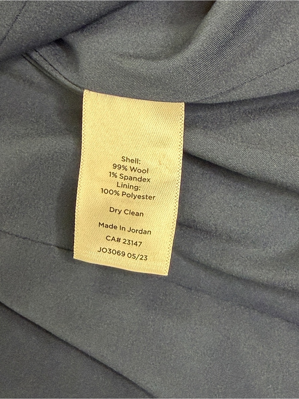 Talbots Navy Short-Sleeve Wool Dress Knee Length - Picture 5 of 5